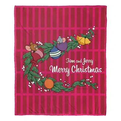 Northwest Wb Tom And Jerry Merry Christmas Throw In Multi