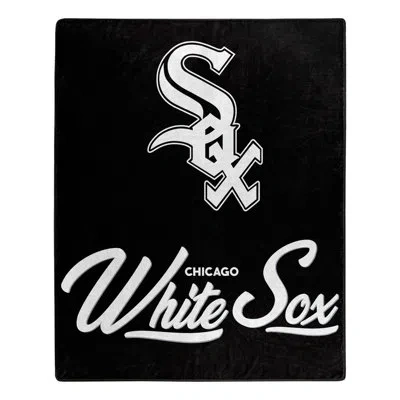 Northwest White Sox Signature Raschel Throw In Black;white