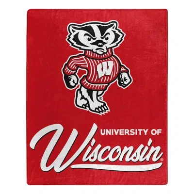 Northwest Wisconsin Signature Raschel Throw In Red