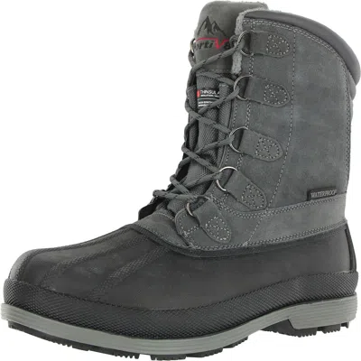 Nortiv 8 Mens Waterproof Suede Winter Boots In Multi