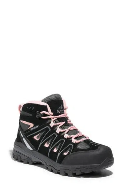 Nortiv8 Waterproof Hiking Boot In Black/pink