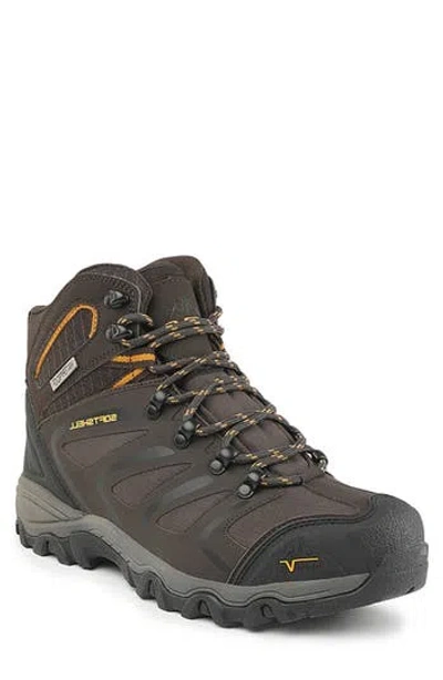 Nortiv8 Waterproof Hiking Boot In Brown/black/tan