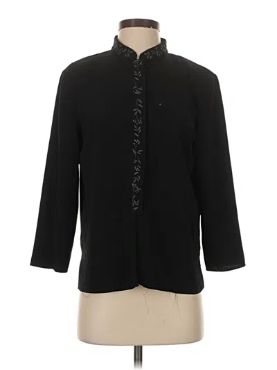 Pre-owned Norton Mcnaughton 3/4 Sleeve Button Down Shirt In Black