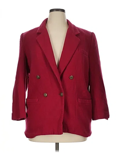 Pre-owned Norton Mcnaughton Blazer Jacket In Red