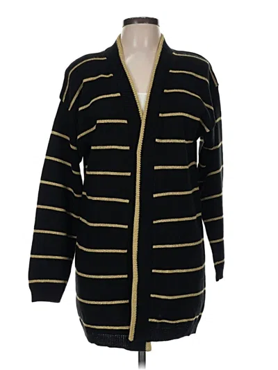 Pre-owned Norton Mcnaughton Cardigan Sweater In Black