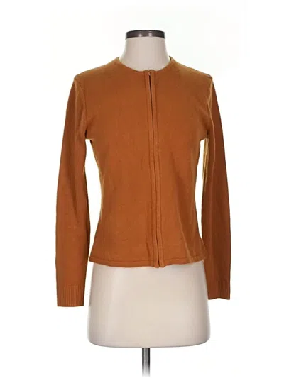 Pre-owned Norton Mcnaughton Cardigan Sweater In Brown