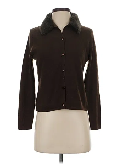 Pre-owned Norton Mcnaughton Cardigan Sweater In Brown
