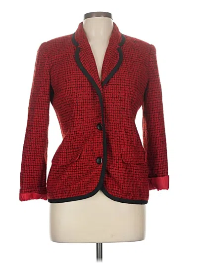 Pre-owned Norton Mcnaughton Cardigan Sweater In Red