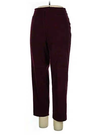 Pre-owned Norton Mcnaughton Casual Pants In Burgundy