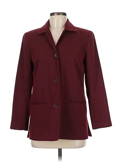 Pre-owned Norton Mcnaughton Coat In Burgundy