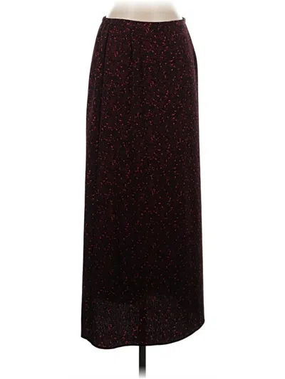 Pre-owned Norton Mcnaughton Formal Skirt In Burgundy