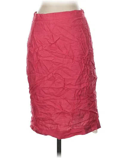 Pre-owned Norton Mcnaughton Formal Skirt In Burgundy