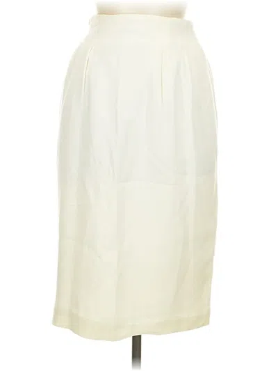 Pre-owned Norton Mcnaughton Formal Skirt In Ivory