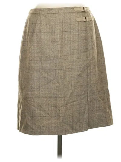 Pre-owned Norton Mcnaughton Formal Skirt In Tan