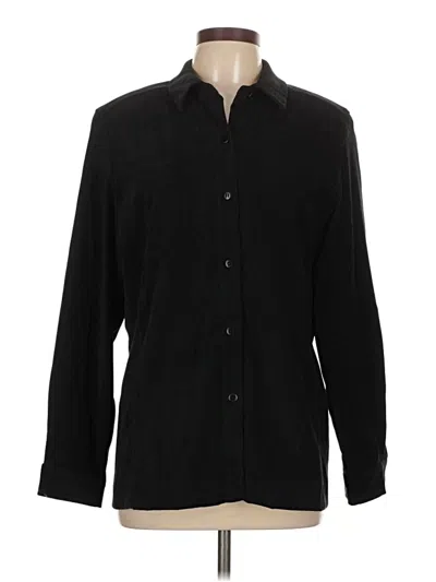 Pre-owned Norton Mcnaughton Long Sleeve Blouse In Black