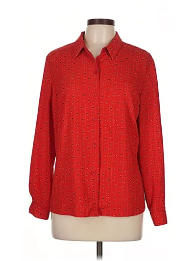 Pre-owned Norton Mcnaughton Long Sleeve Button Down Shirt In Red