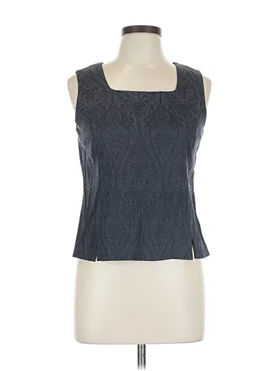 Pre-owned Norton Mcnaughton Sleeveless Blouse In Gray