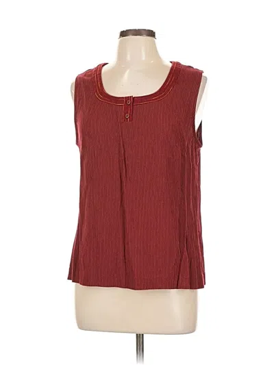 Pre-owned Norton Mcnaughton Sleeveless Blouse In Red