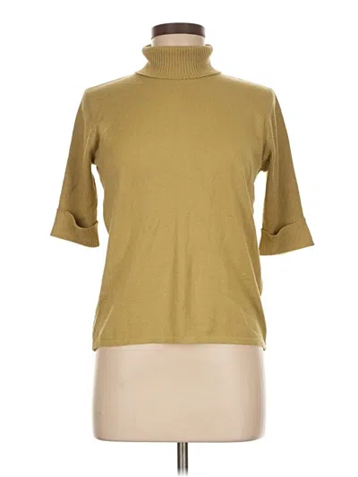 Pre-owned Norton Mcnaughton Turtleneck Sweater In Gold