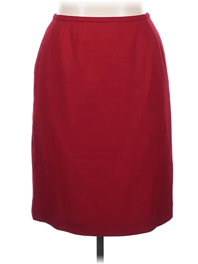 Pre-owned Norton Mcnaughton Wool Skirt In Red
