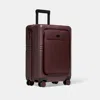 Nortvi - Carry-on Suitcase - Front Pocket Edition - Burgundy - 55 X 35 X 21.5 Cm - 39 Litres