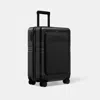 Nortvi - Carry-on Suitcase - Front Pocket Edition - Midnight Black - 55 X 35 X 21.5 Cm - 39 Litres