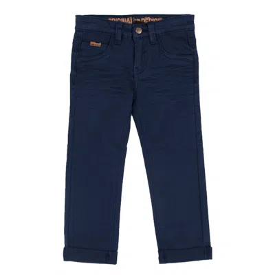 Noruk Collection Kids' Boys Twill Pants In Blue Night