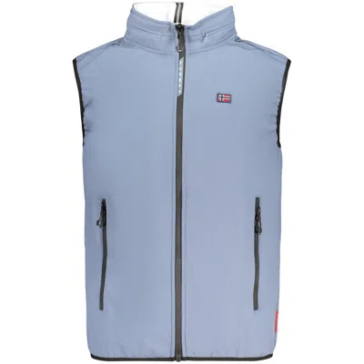 Norway 1963 Azzurro Poliestere Mens Vest In Blue