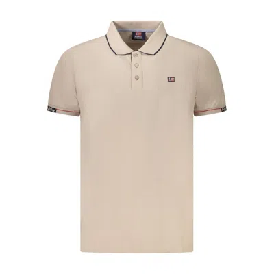 Norway 1963 Beige Cotton Men Polo Shirt In Brown