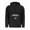 Norway 1963 Sleek Hooded Fleece Sweatshirt In Black