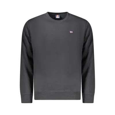 Norway 1963 Black Cotton Men Sweater In Blue