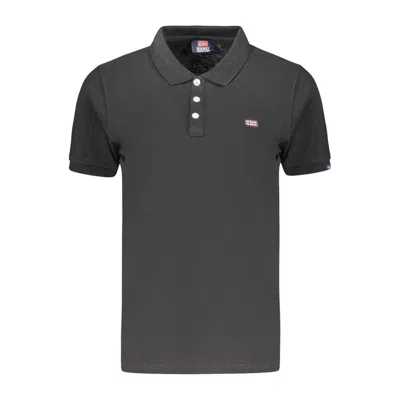 Norway 1963 Black Cotton Polo Shirt In Blue