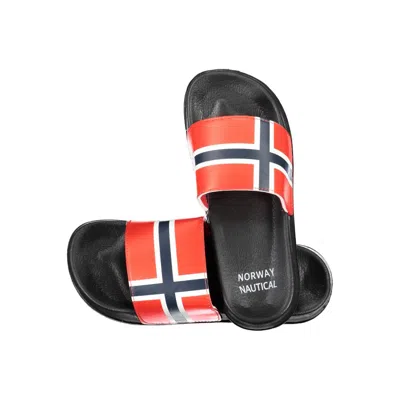 Norway 1963 Black Plastic Men's Slipper In Red
