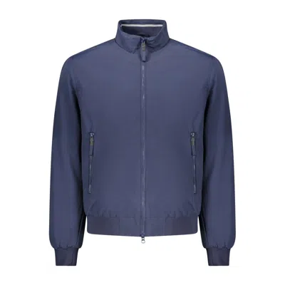 Norway 1963 Zip-up Ribbed-trim Bomber Jacket In Blue