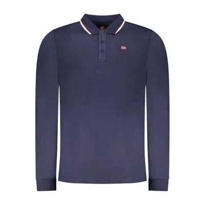 Norway 1963 Blu Cotton Mens Polo Shirt In Blue