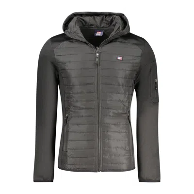 Norway 1963 Quilted Hooded Jacket In Black