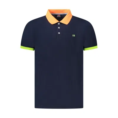Norway 1963 Blue Cotton Men Polo Shirt
