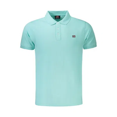 NORWAY 1963 BLUE COTTON POLO MEN'S SHIRT