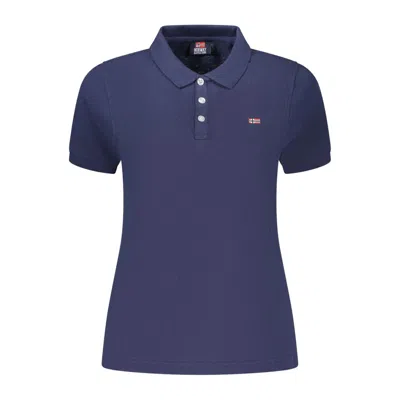 Norway 1963 Blue Cotton Polo Shirt In Black