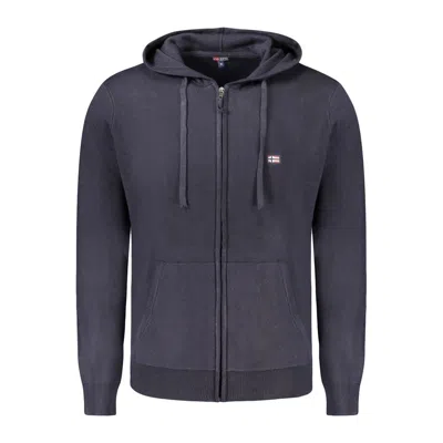 Norway 1963 Zip-up Cotton Sweatshirt In Blue