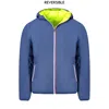 Norway 1963 Blue Polyamide Men's Reversible Jacket