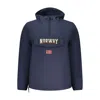 Norway 1963 Sleek Soft Shell Hooded Jacket In Bold Blue In Blue