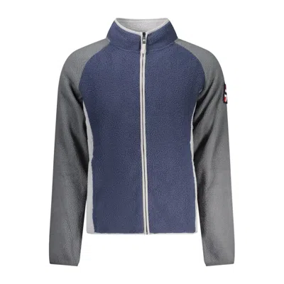 Norway 1963 Colour-block Fleece-texture Sweatshirt In Blue