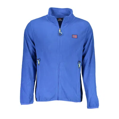 Norway 1963 Blue Poly Sweater With Trendy Applications