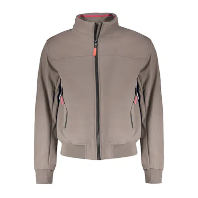 Norway 1963 Brown Polyester Men's Jacket In Gray