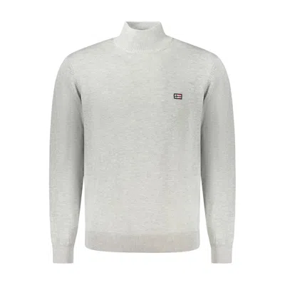 Norway 1963 Brown Polyester Men Sweater In Gray