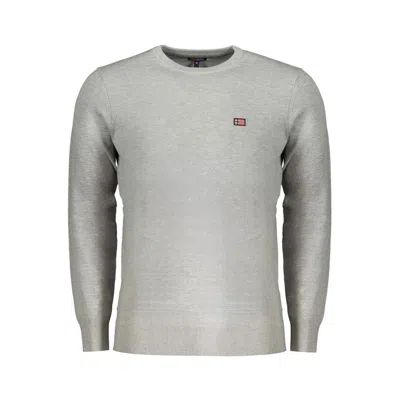 Norway 1963 Brown Polyester Men Sweater In Gray
