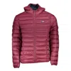 Norway 1963 Chic Pink Hooded Jacket With Unique Applique In Red