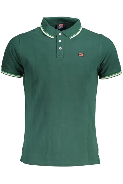 Norway 1963 Elegant Green Polo With Contrasting Accents