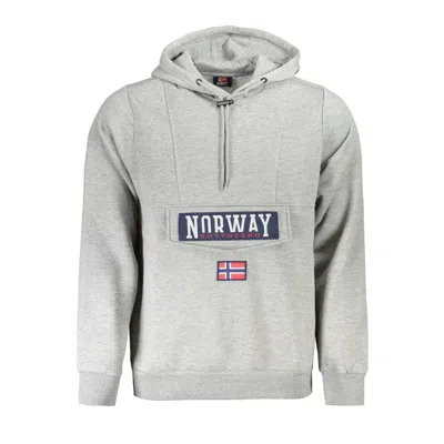 Norway 1963 Grigio Cotton Male Sweatshirt With Hood In Gray